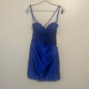 New Fall 2025 Never Worn Stacees royal blue homecoming dress